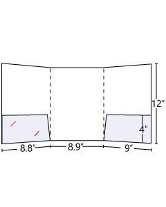 Tri-Panel Pocket Folder (Inside Left+Right)